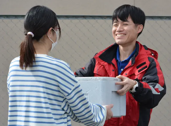 個配の配達イメージ写真